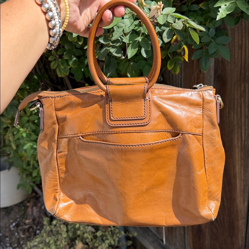 Hobo Shiela Satchel Natural Leather Top Handle Pockets.❤️ - Picture 3 of 16